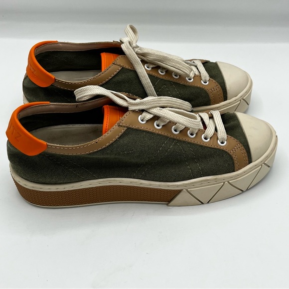SCHUTZ Shoes - Schutz Gisella Platform Sneakers Sz 10 B Aspen Green Tangerine Desert Tan